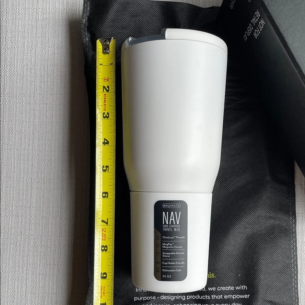 BrüMate NAV 35oz Travel Mug in Matte White brand new in box
